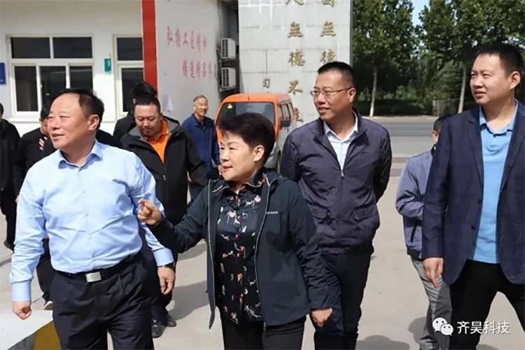中共临淄区委书记朱正林率队到齐昊科技调研